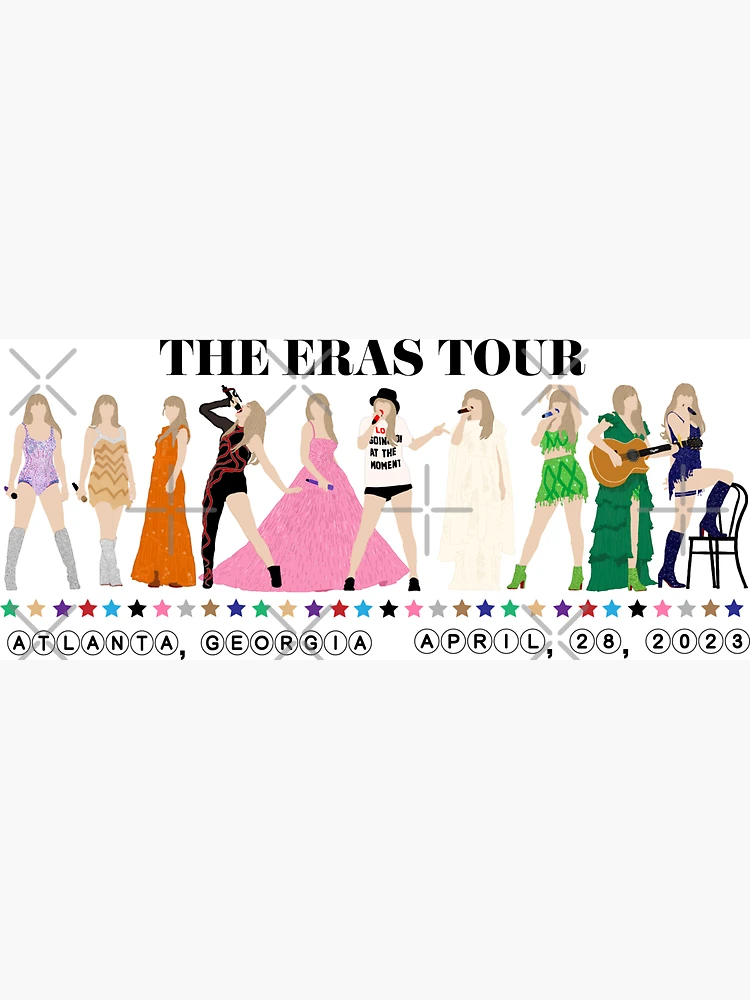 Taylor Swift Eras Tour Atlanta Night 1 Outfits Magnet for Sale by  EmmaRoseee24