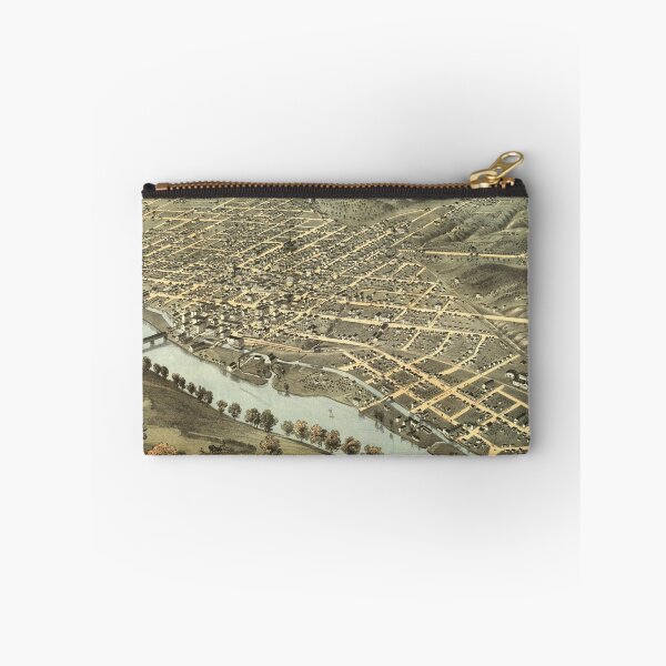 Item preview, Vintage Pictorial Map of Lafayette Indiana (1868) designed and sold by BravuraMedia.