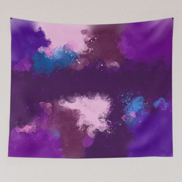 Item preview, True Defiance - Blue Purple Red Violet Abstract designed and sold by Joey Santiago.
