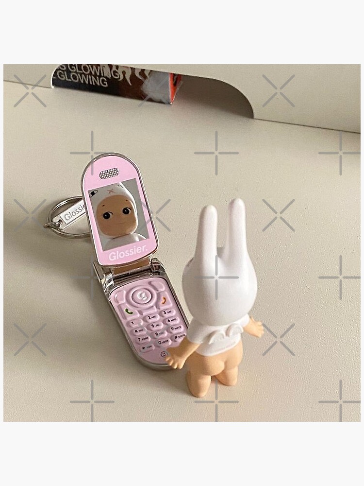 Pegatina for Sale con la obra «Sonny Angel bunny Glossier Flip Phone y2k»  de defjaebum