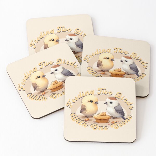 Item preview, Feeding Two Birds With One Scone (no stones! pun language) designed and sold by SpottedDesigns.