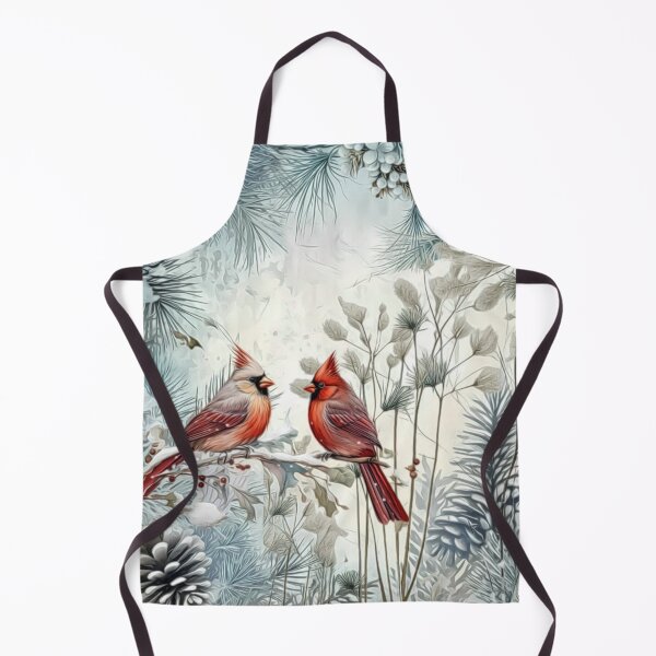 Item preview, Winter Cardinal Birds designed and sold by HappyLifeCreate.