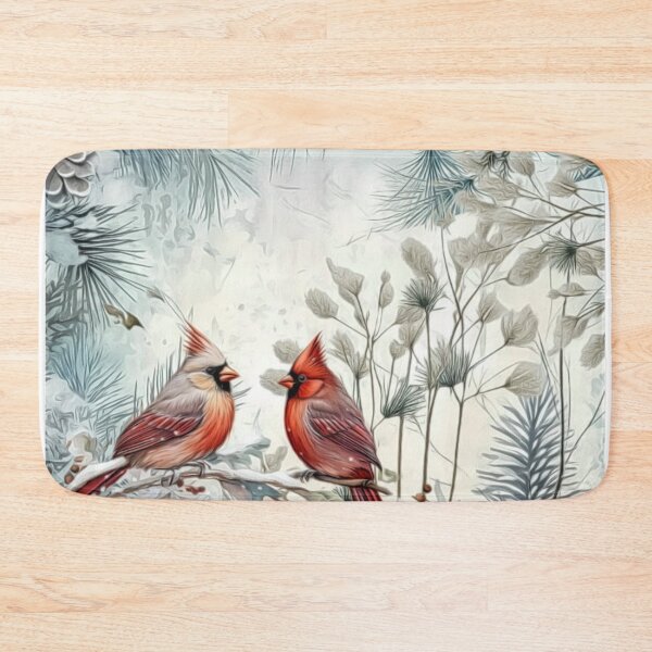 Item preview, Winter Cardinal Birds designed and sold by HappyLifeCreate.