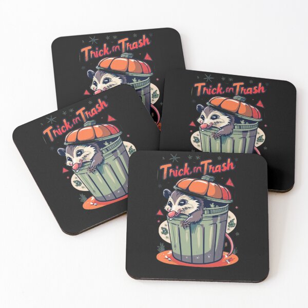 Item preview, Funny possum in the trash can in trick or trash style designed and sold by ArtFeverShop.