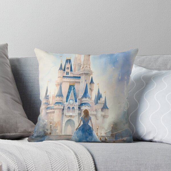 Aperçu de l'œuvre Château magique à l'aquarelle créée et vendue par lostinpixels.