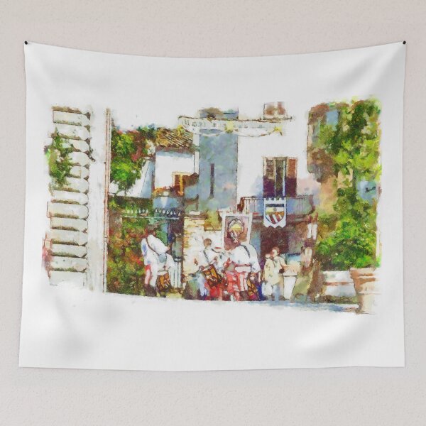 Item preview, Group of boys in medieval dress designed and sold by Giuseppe Cocco.