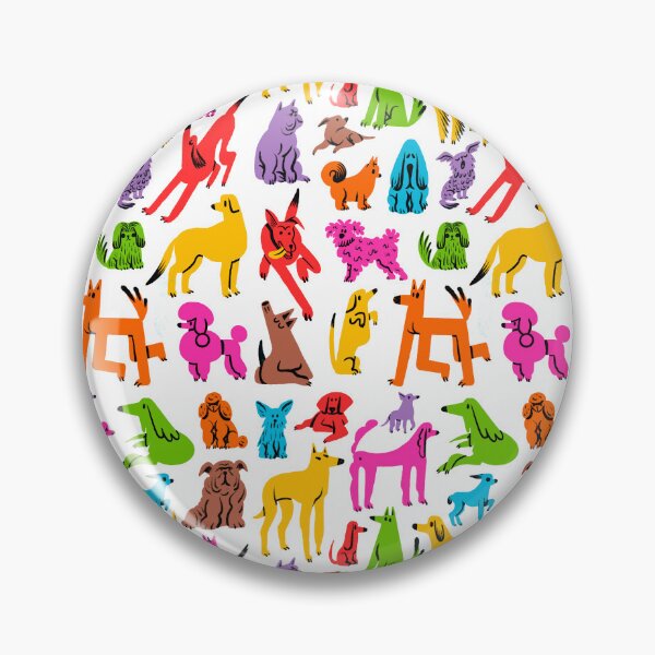 Item preview,  Cheerful, colorful dogs designed and sold by noico.