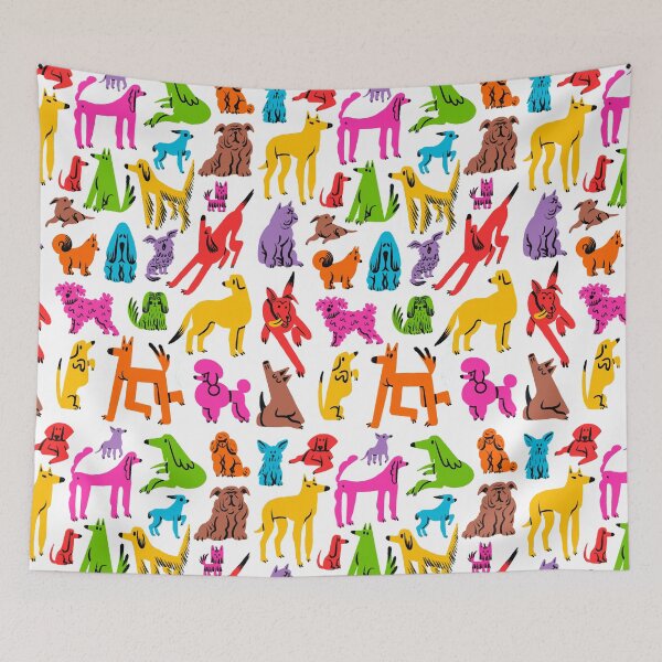 Item preview,  Cheerful, colorful dogs designed and sold by noico.
