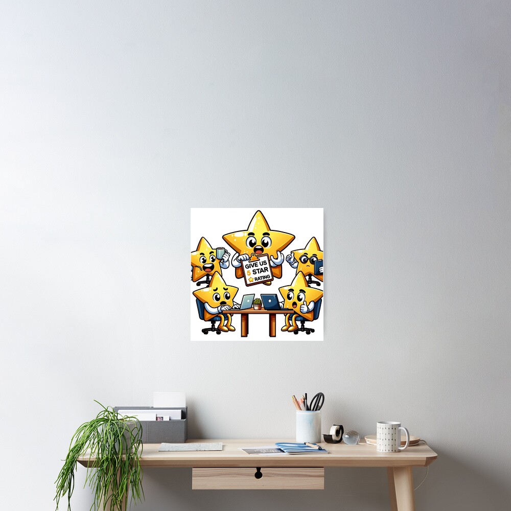 Vista previa del artículo con la obra «Póster», diseñado y vendido por The-Library.