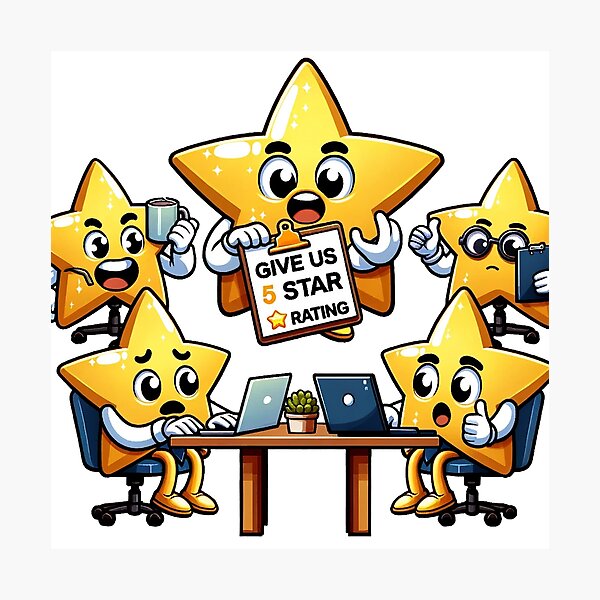 Item preview, Premium 5-Star Rating Logo Design for Your Ultimate Brand Identity designed and sold by The-Library.