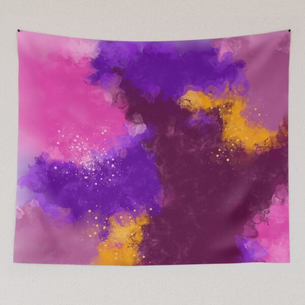 Item preview, Fame & Fortune - Magenta Purple Orange Red Violet Abstract designed and sold by Joey Santiago.