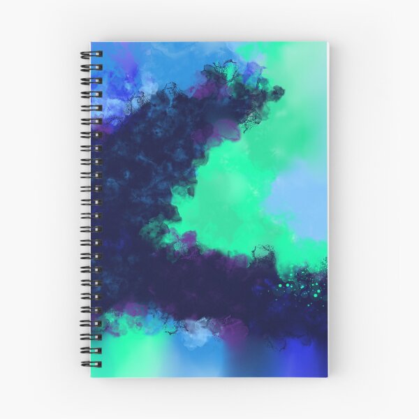 Item preview, Good Riddance - Blue Green Violet Abstract designed and sold by Joey Santiago.