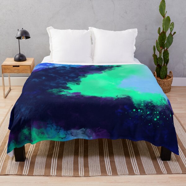 Item preview, Good Riddance - Blue Green Violet Abstract designed and sold by Joey Santiago.