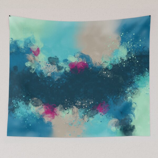 Item preview, Natural Wonder Digital Abstract Blue Earth Tone Art designed and sold by Joey Santiago.