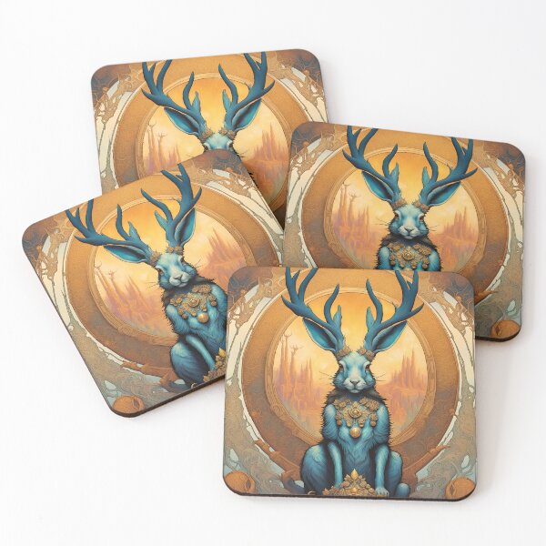 Item preview, Blue Jackalope designed and sold by HabitableMoons.