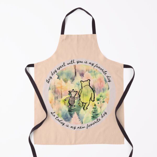Item preview, Classic Winnie the Pooh and Piglet My New Favorite Day Pastel Bright Watercolor designed and sold by stargazerhill.