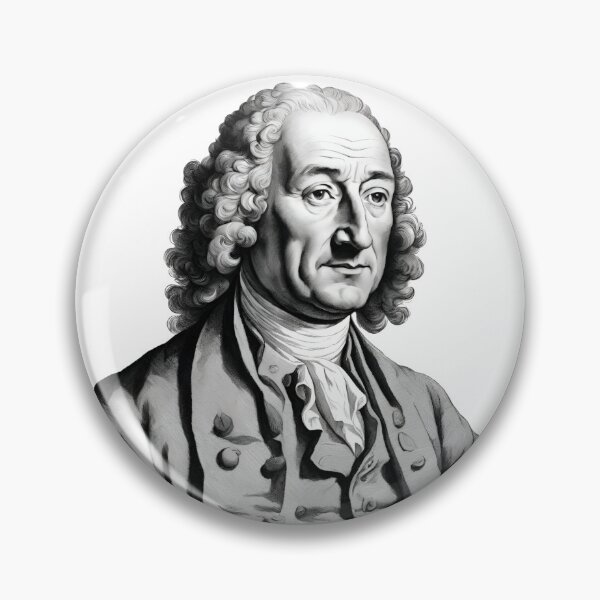 Item preview, black and white portrait of the philosopher John Locke designed and sold by CachoGlorious.