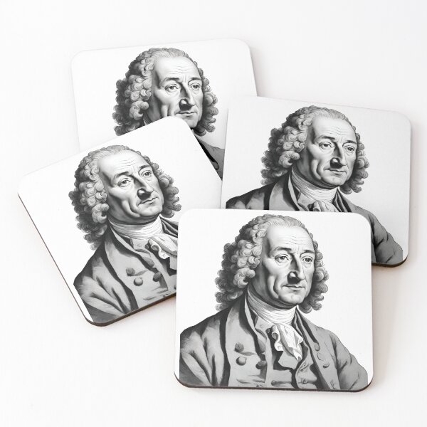 Item preview, black and white portrait of the philosopher John Locke designed and sold by CachoGlorious.