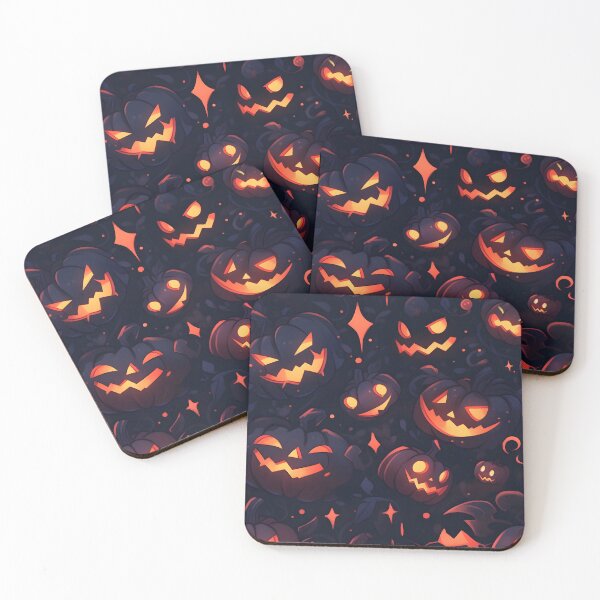 Item preview, Pumpkin Patch of Halloween Scary Pumpkins - Halloween Pattern designed and sold by TheeDigitalDen.