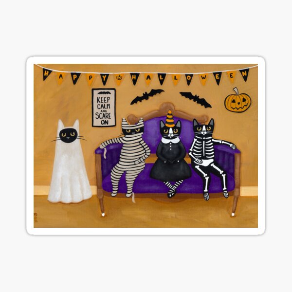 Item preview, The Halloween Party designed and sold by KilkennyCat Art.