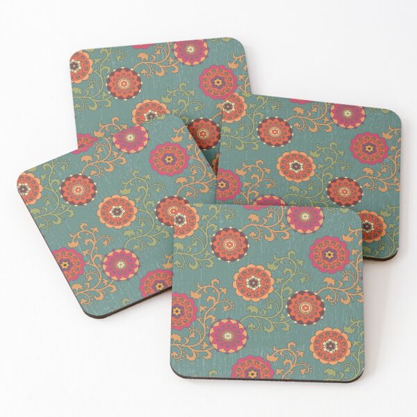 Item preview, Suzani Flowers-Warm designed and sold by Pamelandia.