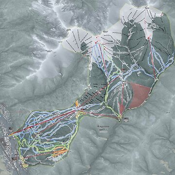 quot Keystone Resort Trail Map quot Sticker - Raf,360x360,075,t,fafafa Ca443f4786 