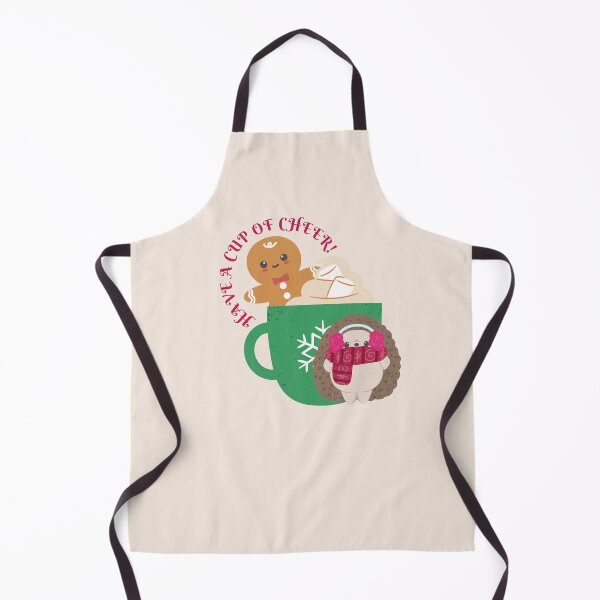 Item preview, Have a Cup of Cheer! | Cute Gingerbread Cookie, Hedgehog and Hot Chocolate designed and sold by Kimochi-Shop.