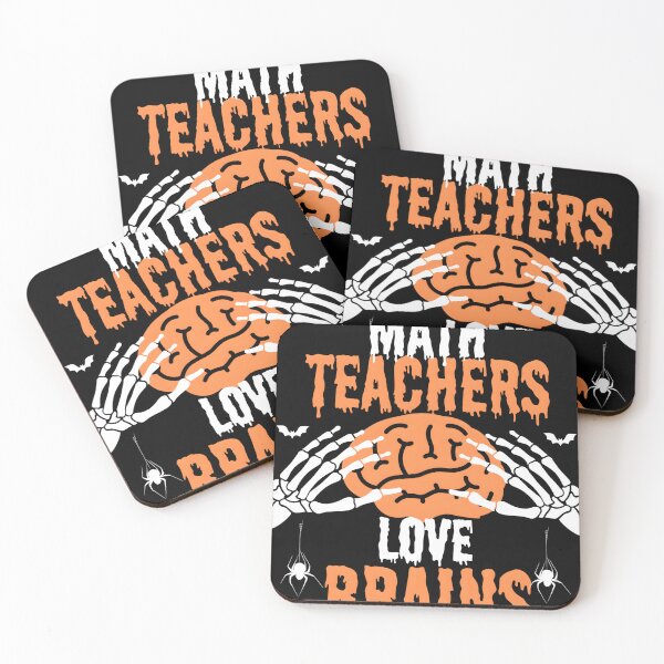 Item preview, Funny Halloween Math Teacher - Math Teachers Love Brains designed and sold by Urban-Swaggz.