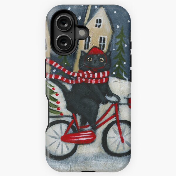 Item preview, Snowy Bicycle Ride designed and sold by KilkennyCat Art.