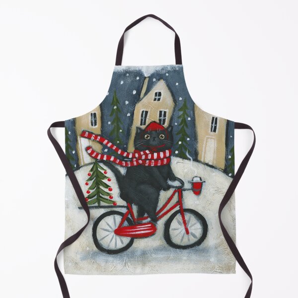 Item preview, Snowy Bicycle Ride designed and sold by KilkennyCat Art.