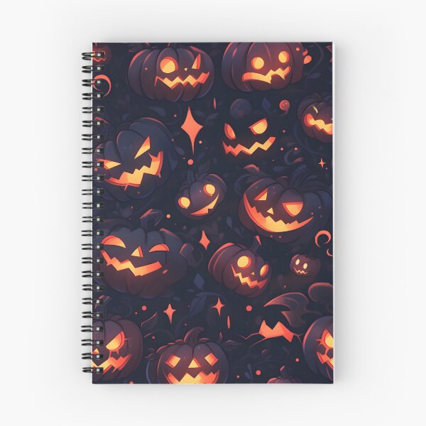 Item preview, Pumpkin Patch of Halloween Scary Pumpkins - Halloween Pattern designed and sold by TheeDigitalDen.