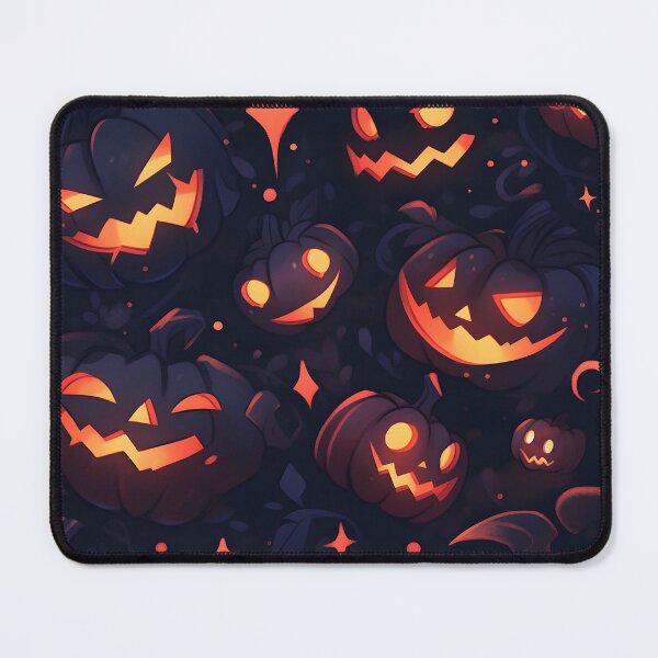 Item preview, Pumpkin Patch of Halloween Scary Pumpkins - Halloween Pattern designed and sold by TheeDigitalDen.