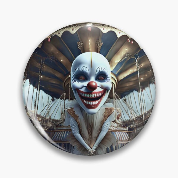 Item preview, Scary clown at a spooky carnival designed and sold by CuteCreature.