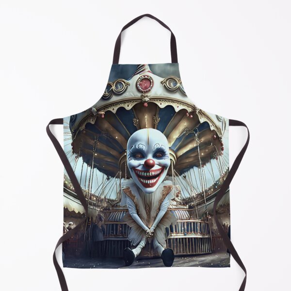 Item preview, Scary clown at a spooky carnival designed and sold by CuteCreature.