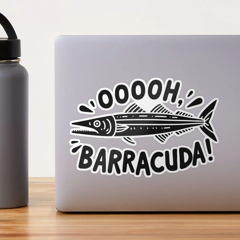 30cm BARRACUDA boat name marine decal stickers.Fishing tinny,runabout,half  cabin