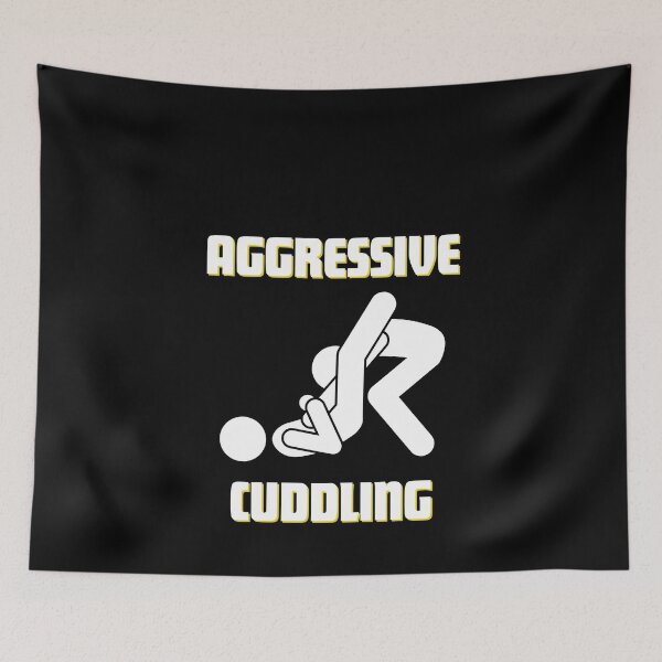 Item preview, Funny jiujitsu Aggressive Cuddling designed and sold by ETIndustries.