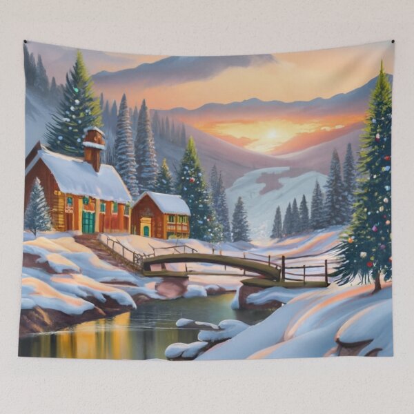 Item preview, Winter Landscape Mountains designed and sold by AOCollections.