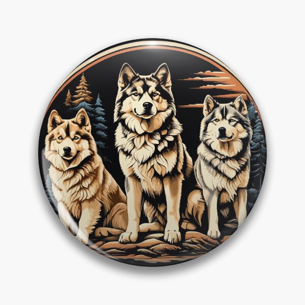 Item preview, Epic Three Wolves Standing Majestic in Forest for Wolf Lovers designed and sold by wingstar.