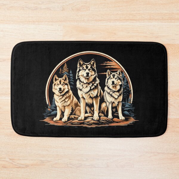 Item preview, Epic Three Wolves Standing Majestic in Forest for Wolf Lovers designed and sold by wingstar.