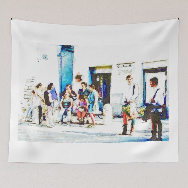 Item preview, Boys In medieval dress with group of women designed and sold by Giuseppe Cocco.