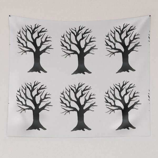 Item preview, Silhouette of the Black Halloween Tree designed and sold by BloomCatB.