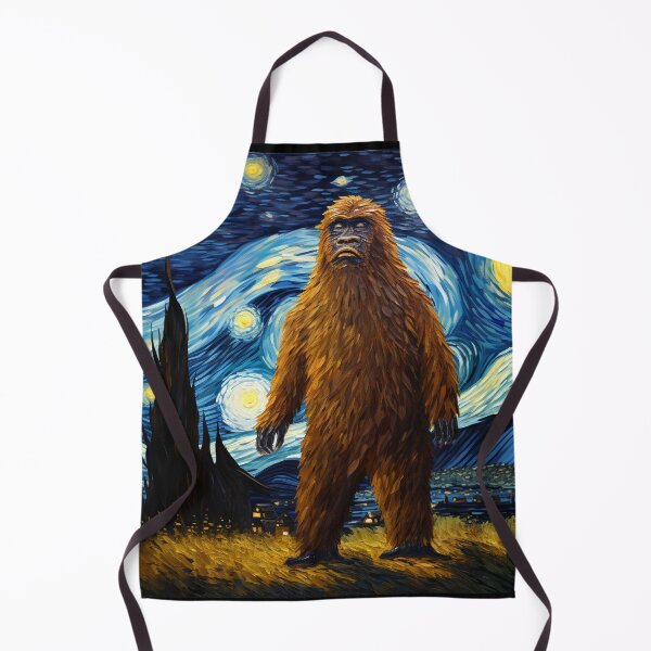 Artikelvorschau, Sasquatch Starry Night Bigfoot van Gogh Gemälde entworfen und verkauft von Vangoholic.