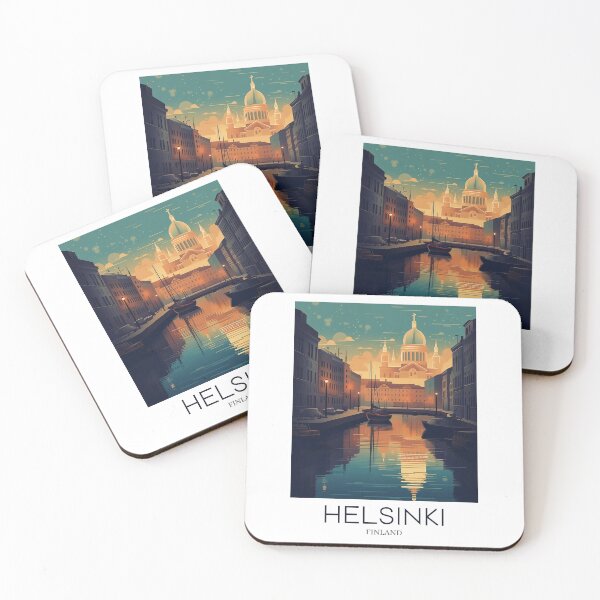 Item preview, A Pop Art Travel Print of Helsinki - Finland  designed and sold by StudioRedKoala.