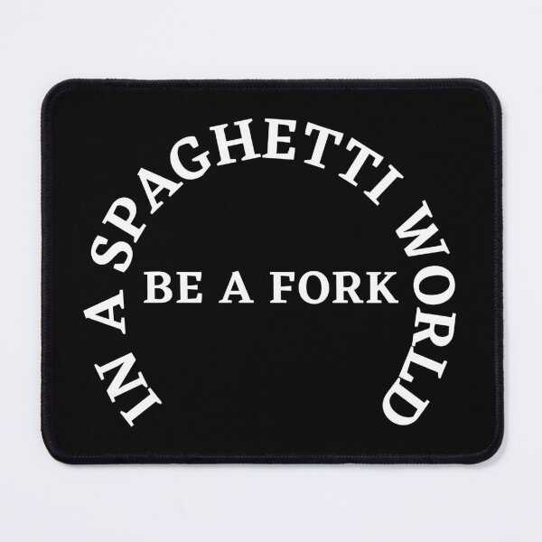 Item preview, Eating Spaghetti World Text in White designed and sold by AIrtisticPrints.