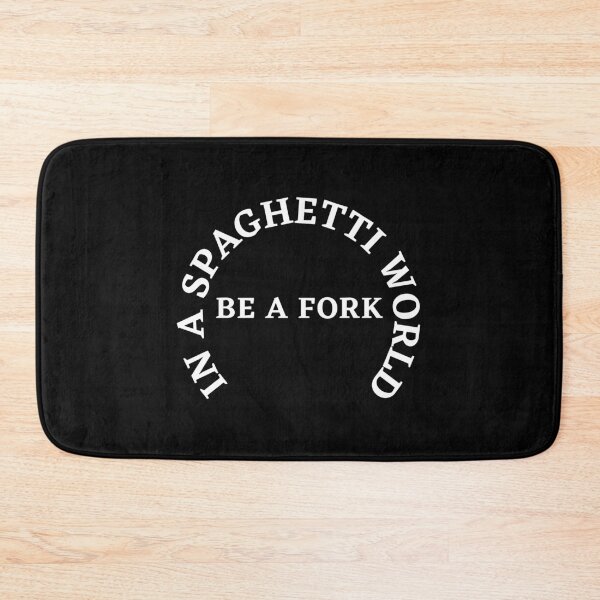 Item preview, Eating Spaghetti World Text in White designed and sold by AIrtisticPrints.