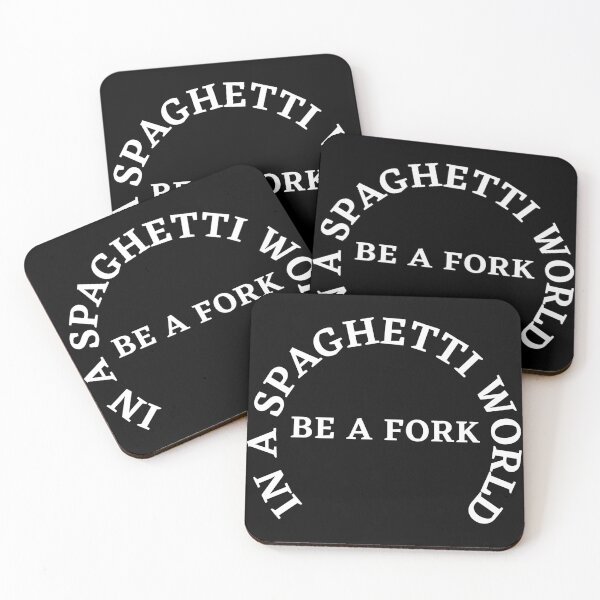 Item preview, Eating Spaghetti World Text in White designed and sold by AIrtisticPrints.