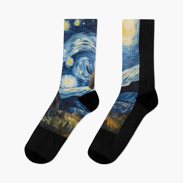 Artikelvorschau, Sasquatch Starry Night Bigfoot van Gogh Gemälde entworfen und verkauft von Vangoholic.
