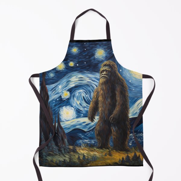 Artikelvorschau, Sasquatch Starry Night Bigfoot van Gogh Gemälde entworfen und verkauft von Vangoholic.