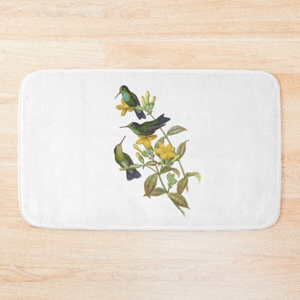 Item preview, Velvet Browed Brilliant Hummingbirds Vintage Watercolor by John Gould Sweet Pretty Happy Birdwatching Gift designed and sold by ElegantTeaTime.