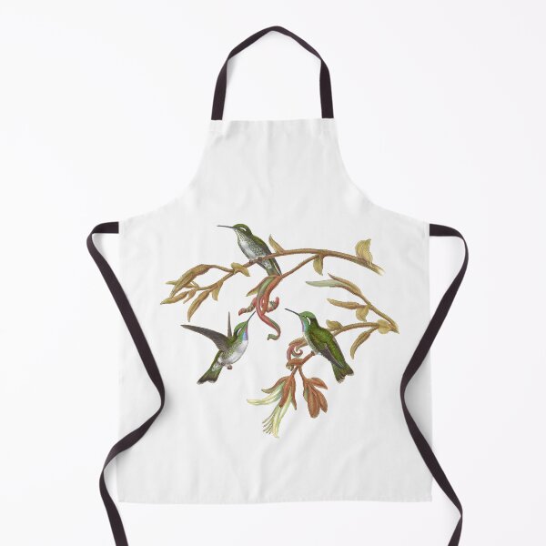 Item preview, White Bellied Cacique Hummingbirds Vintage Watercolor by John Gould Sweet Pretty Happy Birdwatching Gift designed and sold by ElegantTeaTime.